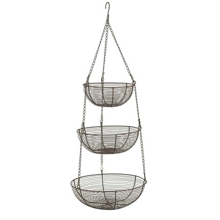 RSVP INTERNATIONAL Woven Wire Hanging Basket - Bronze BZ-309